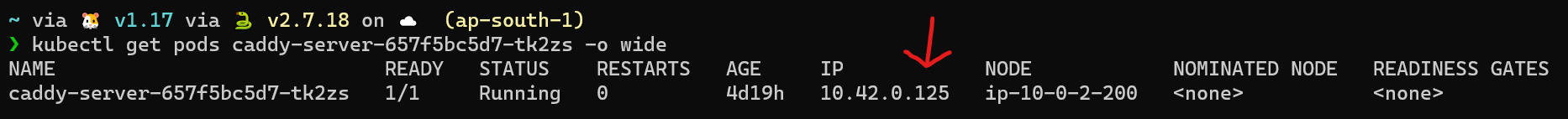 Example Pod IP